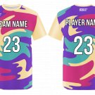Custom Multi Print Adult Youth Unisex Basketball Jersey - Reversible Uniform