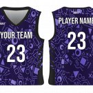 Custom Multiple Shapes Adult Youth Unisex Basketball Jersey - Reversible Uniform
