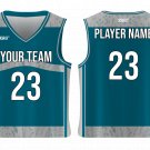 Custom Nature Horizontal Stripes Adult Youth Unisex Basketball Jersey - Reversible Uniform