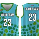 Custom Nature Leaves Adult Youth Unisex Basketball Jersey - Reversible Uniform