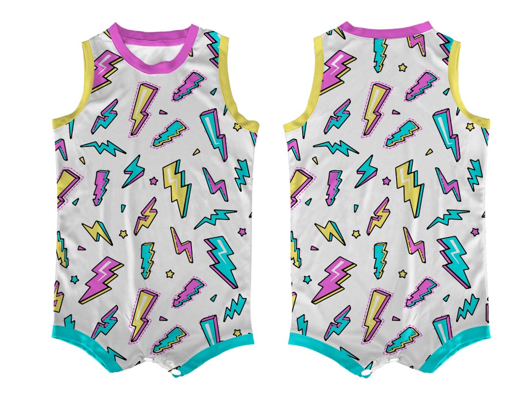 Custom Nature Lightning Design Toddler Basketball Uniform