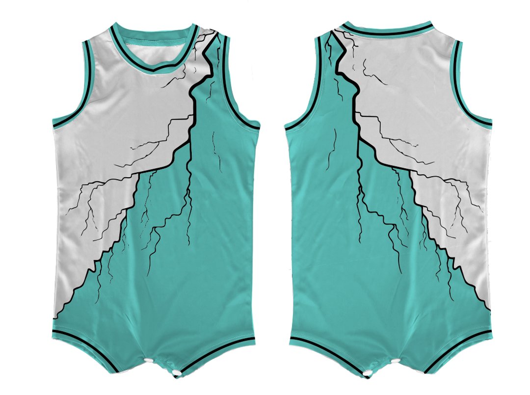 Custom Nature Thunder Toddler Basketball Uniform