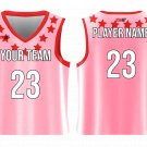 Custom Necklace Stars Adult Youth Unisex Basketball Jersey - Reversible Uniform
