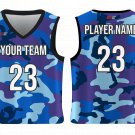 Custom Night Sky Camo Adult Youth Unisex Basketball Jersey - Reversible Uniform