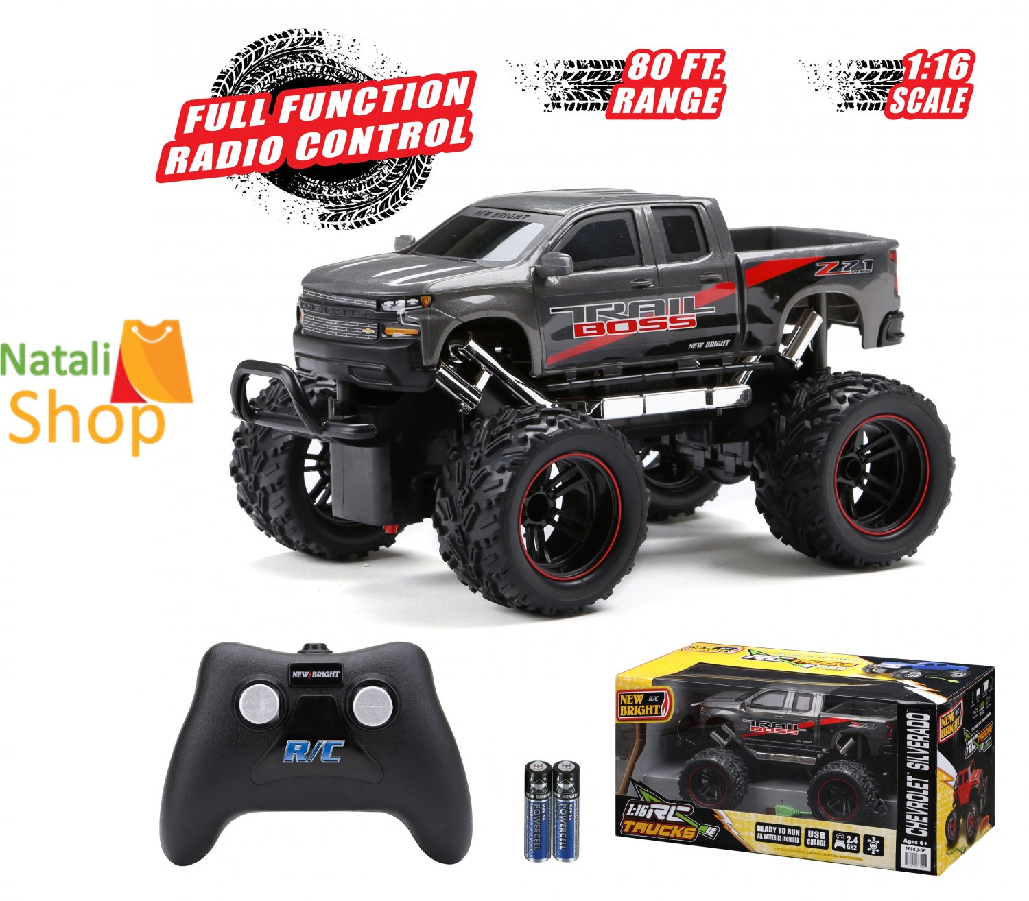 Bright RC 116 Remote Control Chevrolet Silverado Trail Boss Truck 2