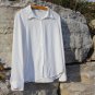 White Sheer Button Up Long Sleeve
