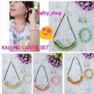 Beuty Fashion premium stone Necklace set 3 in 1