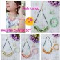 Beuty Fashion premium stone Necklace set 3 in 1