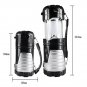 Outdoor Tent Retractable USB Solar Camping Lamp LED Lantern Light for Hiking Emergencies