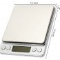 i2000 3kg 0.1g Mini Digital Scale Stainless Steel Platform Weighing Tool with Tray
