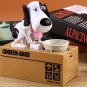 Cute Stealing Dog Model Piggy Bank Money Save Pot Creative Gift