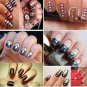 240PCS Nail Art Mixed Rivet Shapes Acrylic Rhinestone Nail Art Decorations