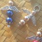 Handmade Guardian Angel Charms set of 5,Angel Pendant,Angel Ornament,Wedding Gifts,Wedding Favors