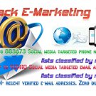 Pack Email adresses & phone numbers list social media marketing V1