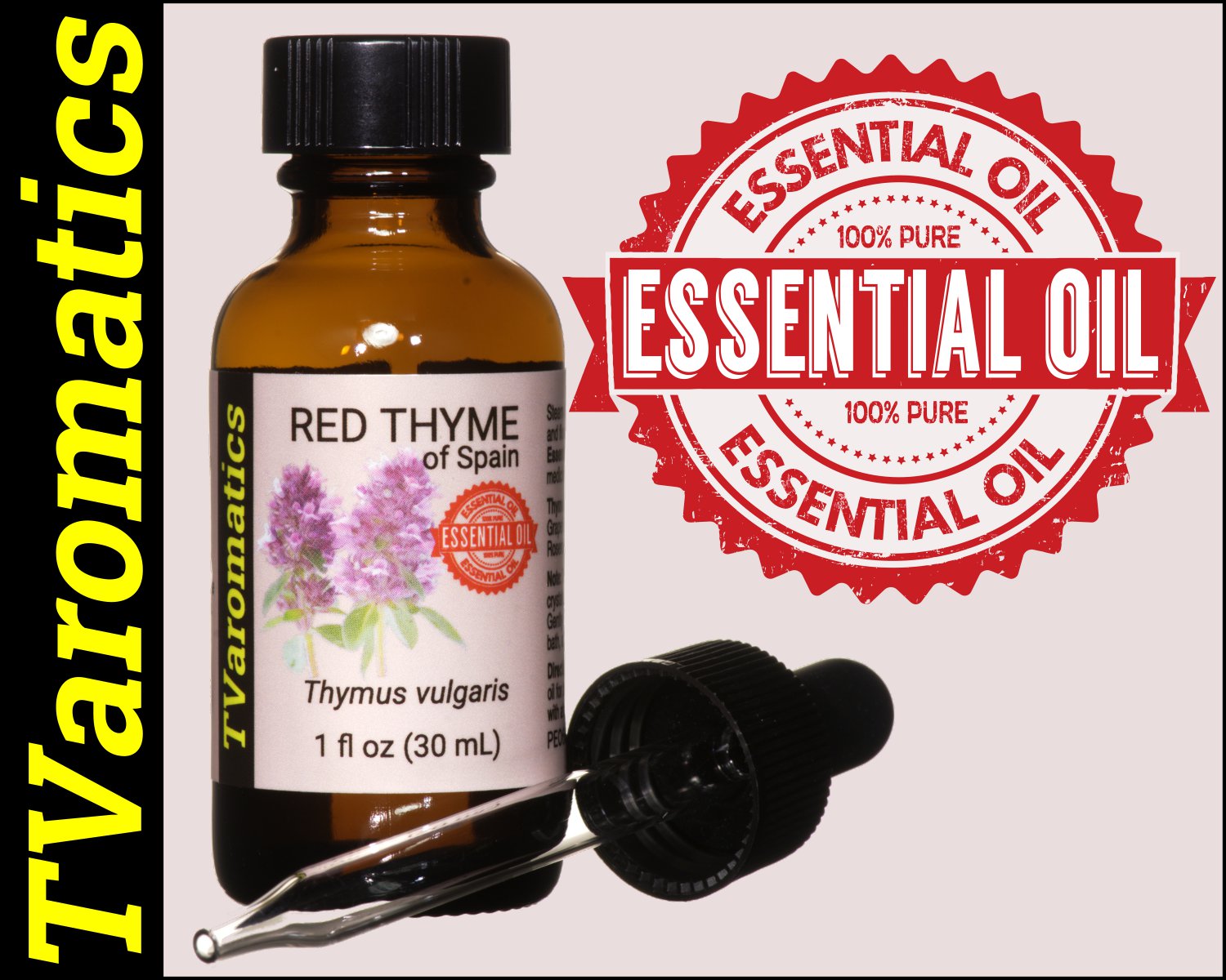 TVaromatics Red Thyme of Spain 100 Pure Essential Oil Thymus