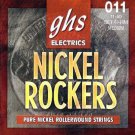 GHS Strings Electric Guitar Nickel Rocker Set (Medium Pure Nickel)