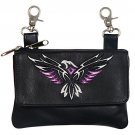 Hot Leathers CPE2006 BLACK, 8X5X1 Black 8 x 5 x 1 Tribal Eagle Embroidered Ladie