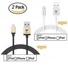 [Apple MFi Certified] OLDSHARK 2 Pack Lightning to USB Sync and Charge Cable