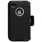 OtterBox Universal Defender Case for iPhone 4 (Black Silicone & White Plastic)