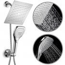DreamSpa Ultra-Luxury 9" Rainfall Shower Head/Handheld Combo. Convenient Push