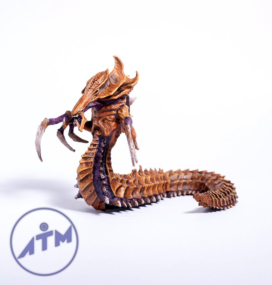 Zerg Hydralisk from Starcraft metal figurine painting hand
