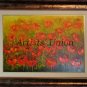 Red Poppies Meadow Original Oil Painting Modern Landscape Palette Knife Art Impasto Wild Flowers Big