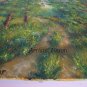 Landscape Original Oil Painting Forest Field Road Trees Meadow Green Textured Art