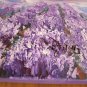 Lavender Fields Original Oil Painting Landscape Purple Flowers Trees Fine Art Meadow Impasto