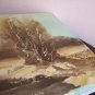 Winter Original Oil Painting River Landscape Birch Tree Impasto Field Countryside Offer