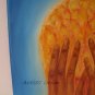 Surrealism Original Oil Painting Figurative Fine Art Portrait Brain Storm Hands Red Blue
