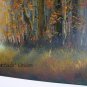 Autumn Glade Original Oil Painting Landscape Forest Fall Trees Palette Knife Fine Art Leaves