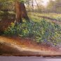 Forest Stream Original Oil Painting Landscape Trees Spring River Palette Knife Fine Art