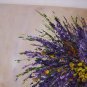 Purple Wild Flowers Original Oil Painting Still Life Impasto Lavender Palette Knife Fine Art