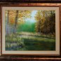 Autumn Landscape Original Oil Painting Wetlands Fall Forest Grass Trees Fine Art Offer