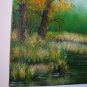 Autumn Landscape Original Oil Painting Wetlands Fall Forest Grass Trees Fine Art Offer