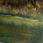 Autumn Landscape Original Oil Painting Wetlands Fall Forest Grass Trees Fine Art Offer