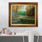 Autumn Landscape Original Oil Painting Wetlands Fall Forest Grass Trees Fine Art Offer