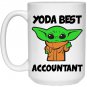 Yoda Best Accountant Coffee Mug White 11/15oz Star Wars Gifts For Accoutants