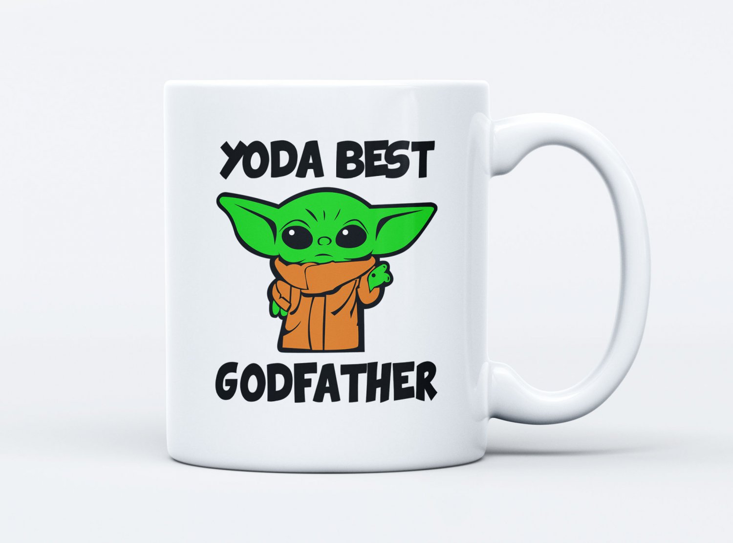 Yoda Best Godfather Coffee Mug White 11/15oz Star Wars Fan Gifts For Godfathers