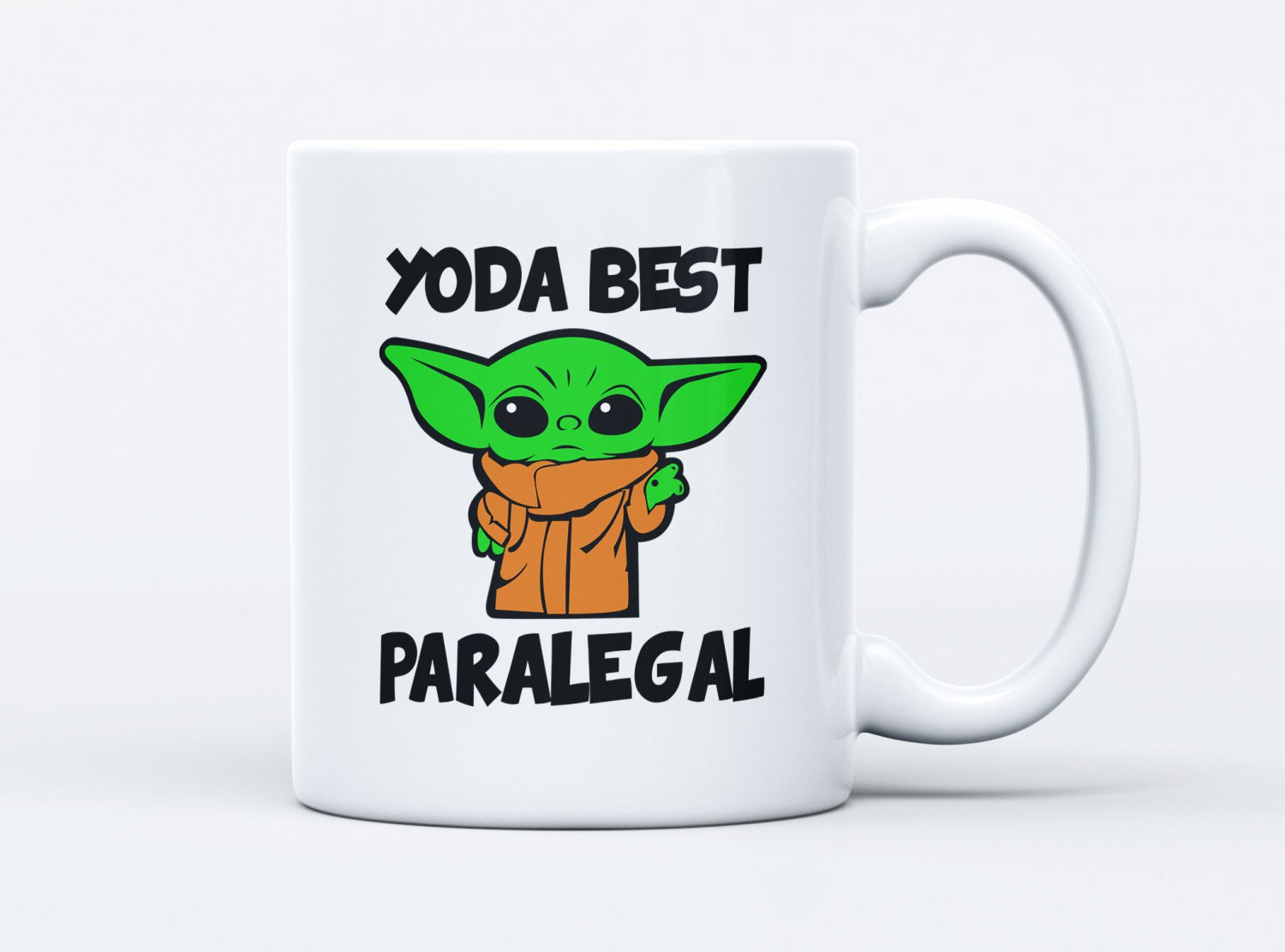 Yoda Best Paralegal Coffee Mug White 11/15oz Star Wars Fan Gifts For Paralegals
