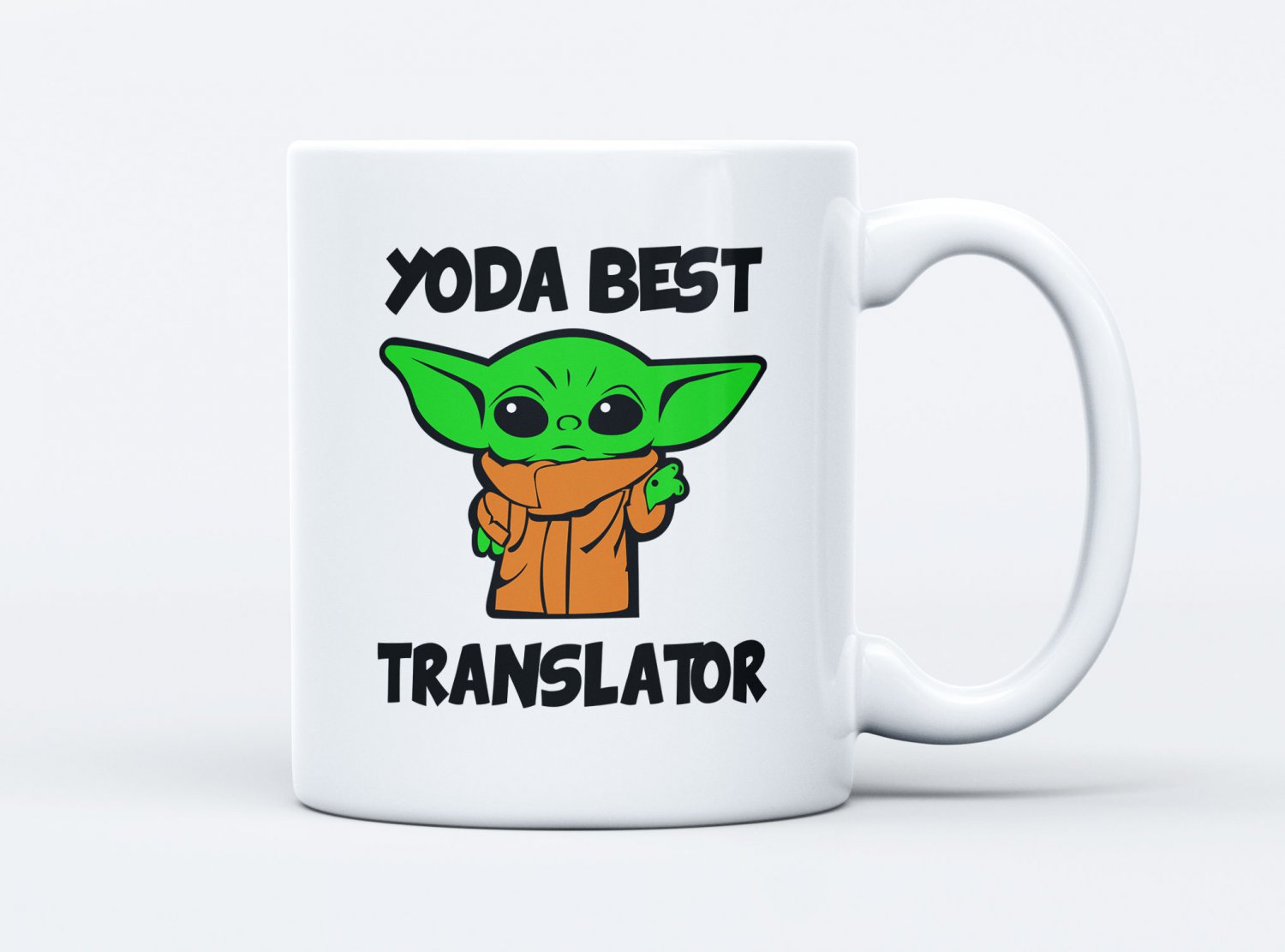 Yoda Best Translator Coffee Mug White 11/15oz Star Wars Fan Gifts For Translators