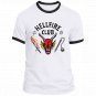 Hellfire Club Logo Ringer Tee Stranger Things 4 Unisex Adult Tshirts S-4XL