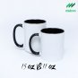 Funny 2nd Wedding Anniversary Gifts For Wife Two-tone Rim Coffee Mugs 15/11oz
