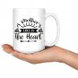 Mothers Love is the Heart Birtday Mothers Day Anniversary Gifts for Mom Coffee Mug White 11/15oz