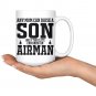 Air Force Mom Gifts From Son Only Elite Mom Can Raise Airman Coffee Mug White 11/15oz