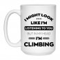 Gifts for Climbers I Love Climbing Coffee Mug White Cup 11/15oz