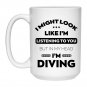Gifts for Divers I Love Scuba Diving Coffee Mug White Cup 11/15oz