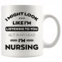 Gifts for Nurses I Love Nursing Coffee Mug White Cup 11/15oz