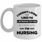 Gifts for Nurses I Love Nursing Coffee Mug White Cup 11/15oz