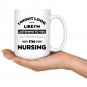 Gifts for Nurses I Love Nursing Coffee Mug White Cup 11/15oz